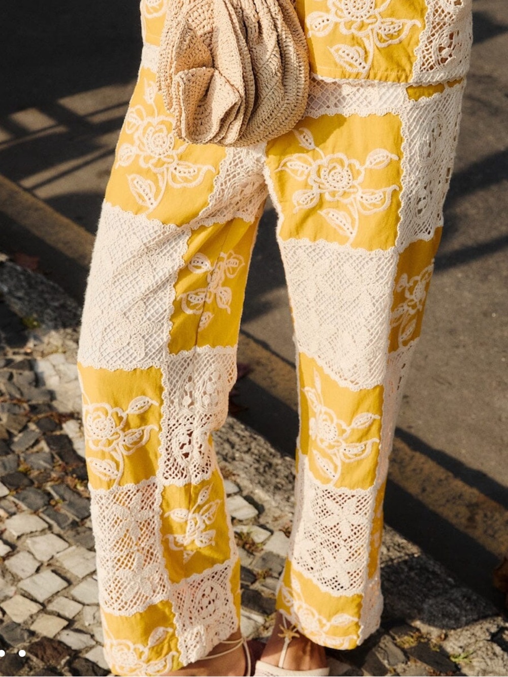 Farm Rio lace off white pants - Picture 2 of 14